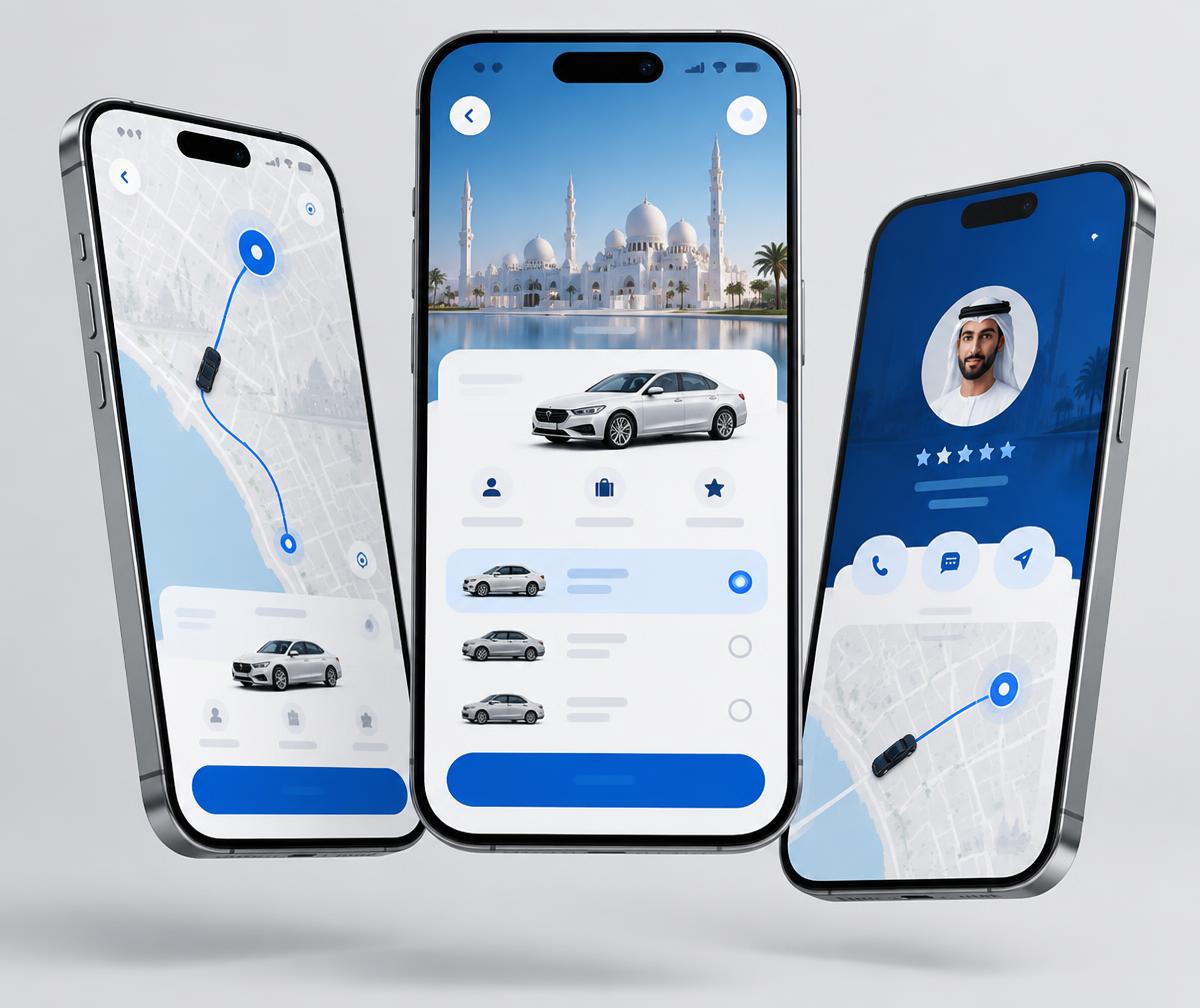 مجموعة شاشات تطبيق جون للرجال
